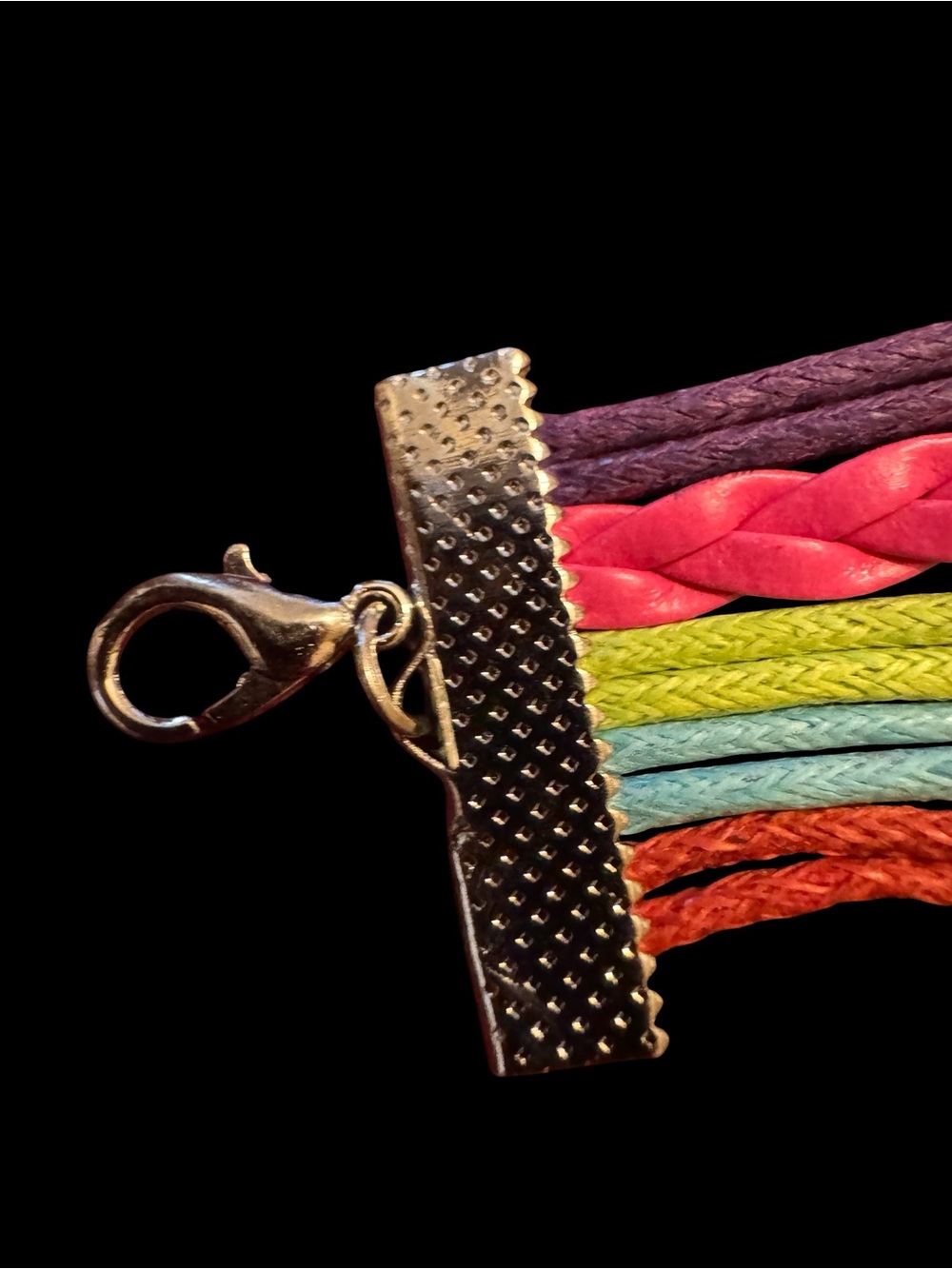Colorful Best Friend Multi Strand Bracelet w Charms - Picture 4 of 7